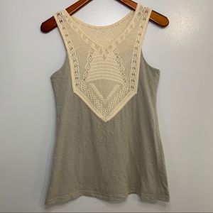 Missy Robertson Sleeveless Crochet Top Sz Medium